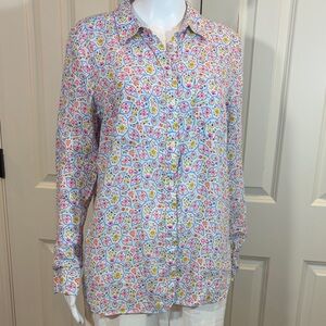 Boden Multicolor Floral Paisley Shirt